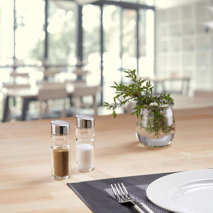 Westmark Universalstreuer, 12 Stück, Fassungsvermögen: je 40 ml, Glas/Rostfreier Edelstahl, Wien, Si