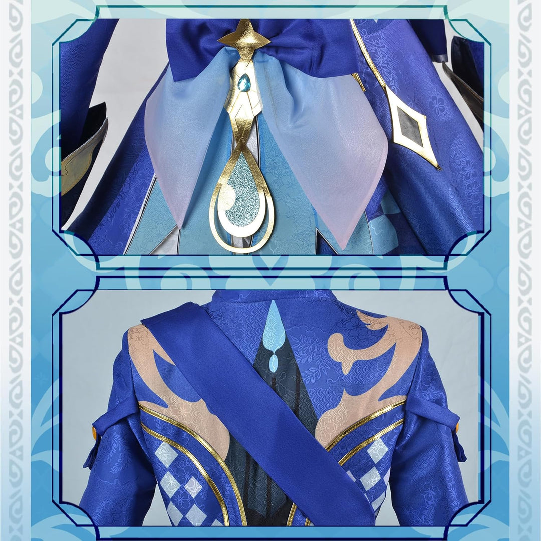 OSIAS Genshin Impact Cosplay Kostüm, verbesserte Version mit hochwertigen Stoffen, Accessoires und P