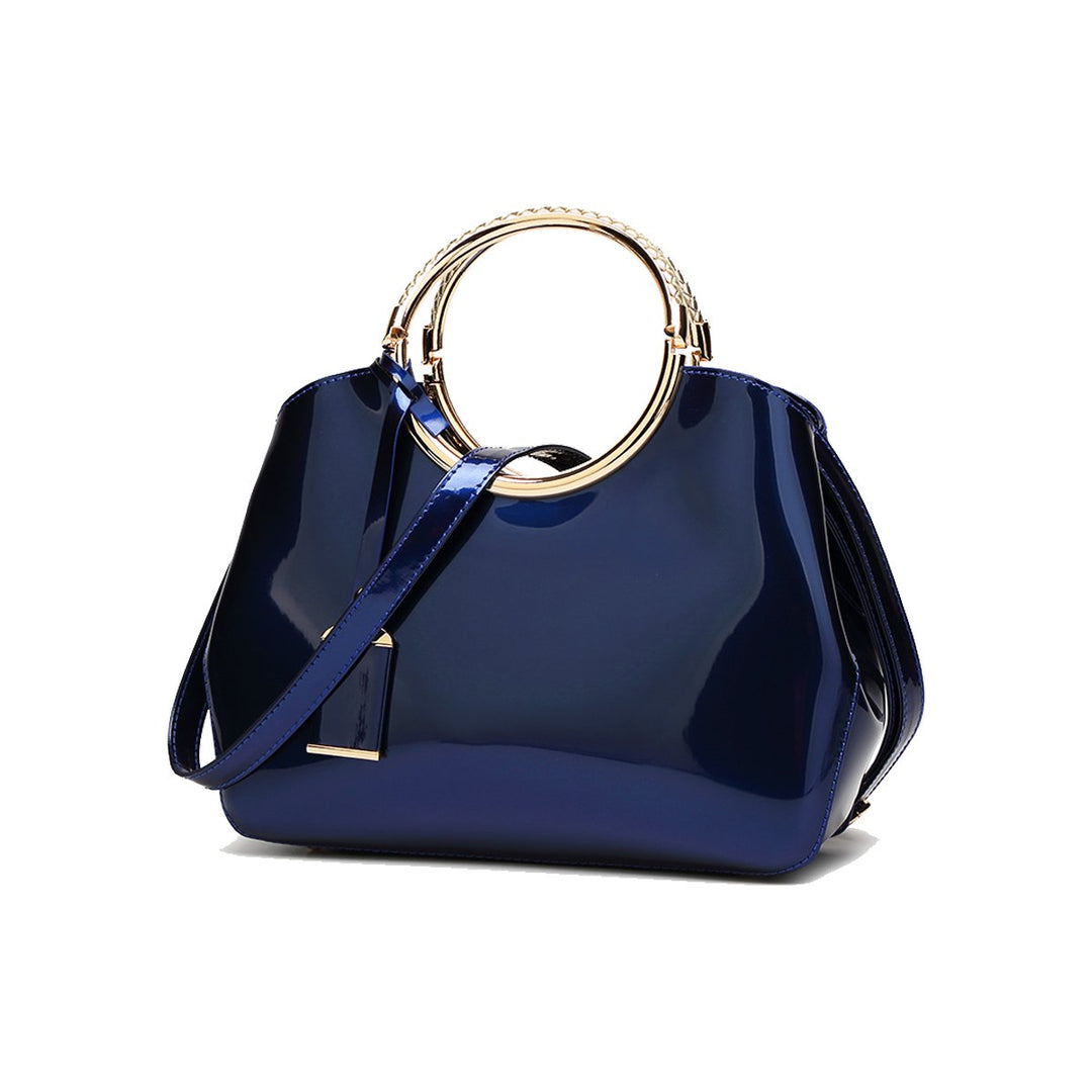 Coolives Damen Handtasche Tasche Henkeltasche aus PU-Lackleder Hochzeitstasche Schultertasche Umhäng