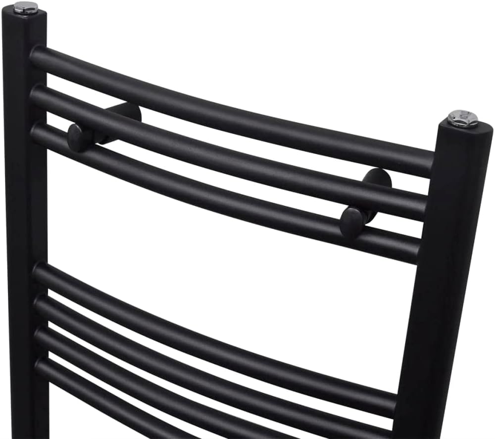 vidaXL Handtuchheizkörper Badheizkörper Handtuchheizer Badheizung 500 x 764 mm 500 x 764 mm Schwarz,