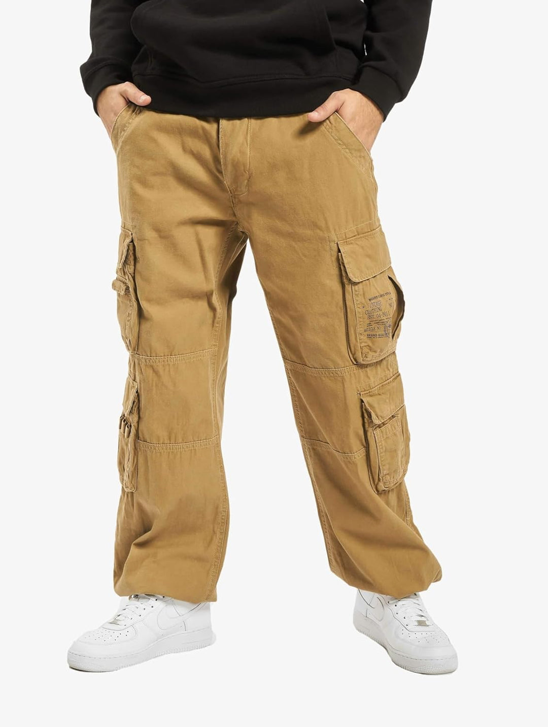 Brandit Herren Pure Vintage Pants Hose, S Beige