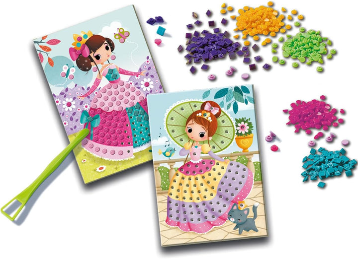 Ravensburger BeCreative Mosaic Princess - Bastelset für Kinder ab 4 Jahren, Mosaikbilder basteln für