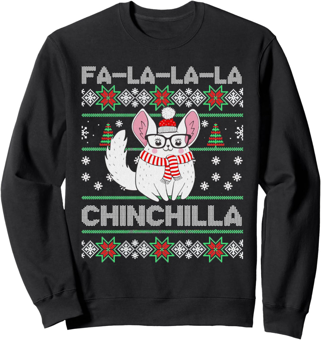 Chinchilla hässlicher Weihnachtspullover Sweatshirt