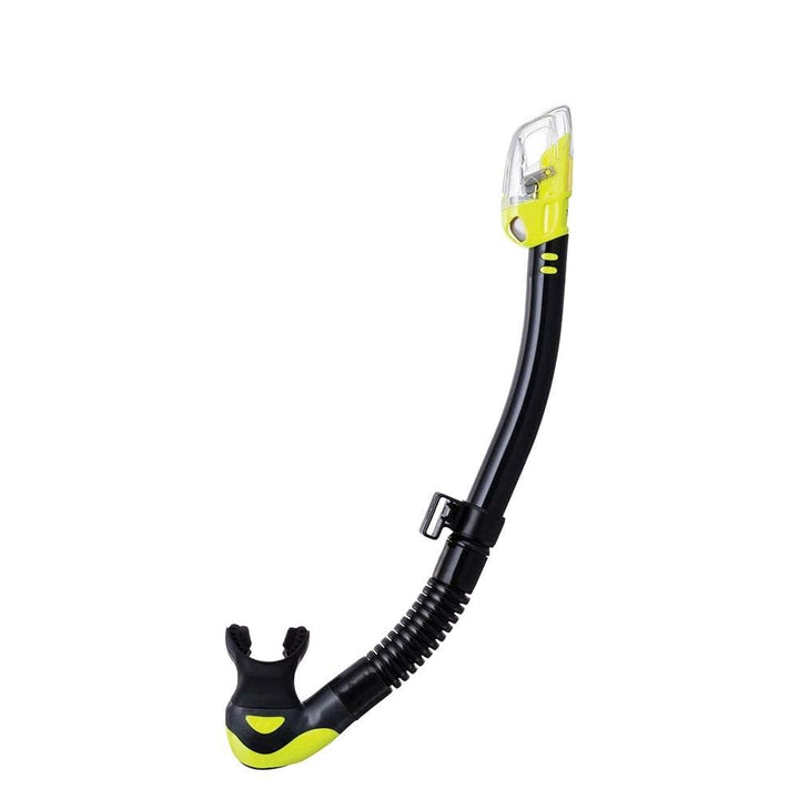 Trocken schnorchel Tusa Hyper Dry Elite 2 - tauchen erwachsene Schwarz/Gelb, Schwarz/Gelb