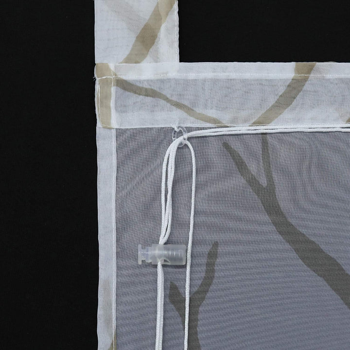 ESLIR Raffrollo mit Schlaufen Gardinen Küche Raffgardinen Transparent Schlaufenrollo Modern Vorhänge