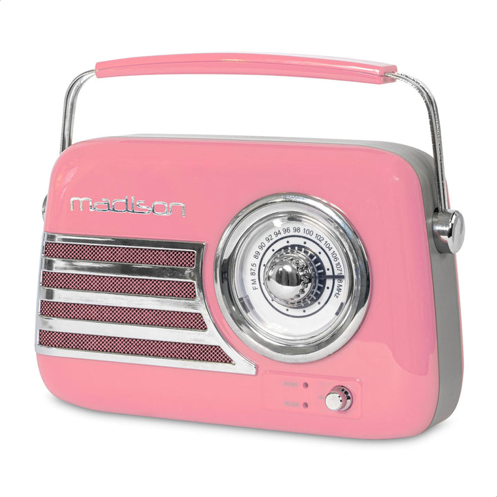 FREESOUND-VR40P - MADISON - 30W Vintage-Radio mit langer Batterielaufzeit, Bluetooth, USB und UKW -