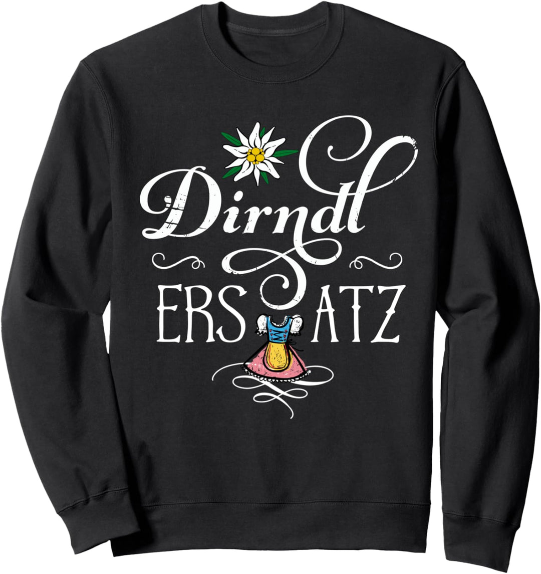 Dirndl Ersatz Trachtenshirt Damen Kompatibel für Oktoberfest Sweatshirt