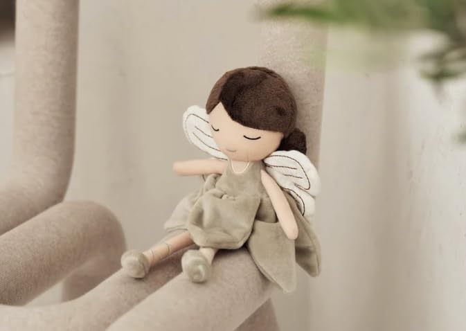 Kuscheltier Fee mit Name Personalisiert, Geschenk zur Geburt, Geschenk zur Taufe, Geschenk für 2 Jäh