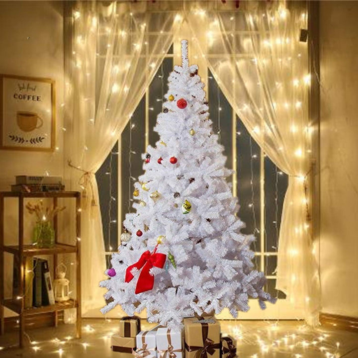 Weihnachtsbaum weiss, 120/150/180/210 cm Weiss, künstlicher Weihnachtsbaum, Kunsttanne mit Metallstä