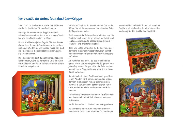 Der weite Weg nach Bethlehem. Ein Adventskalender zum Basteln und Vorlesen: Ein Guckkasten-Adventska