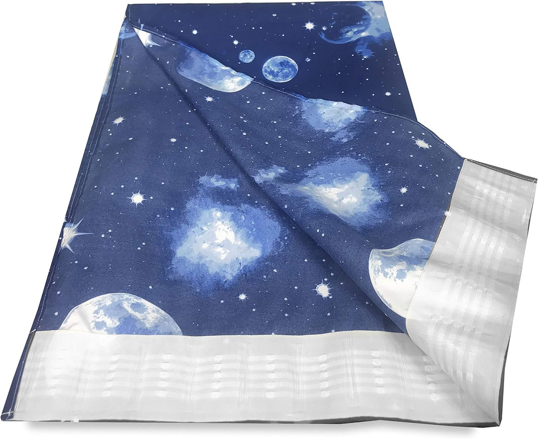 Tex family Vorhang Moon Luna Planeten Blau 140 x 280 cm Made in Italy