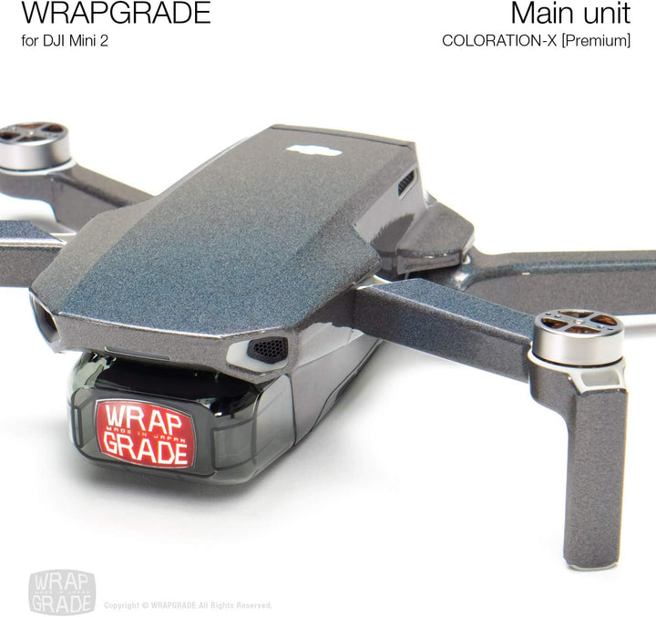 Wrapgrade Skin Sticker Set Kompatibel mit DJI Mini 2 (Coloration-X), COLORATION-X