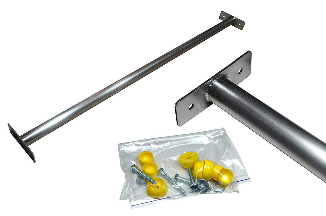 CHYRKA Turnstange SK 60 cm aus Edelstahl V2A Reckstange Einzelturnreck Turnreck Kletterstange, 60 cm