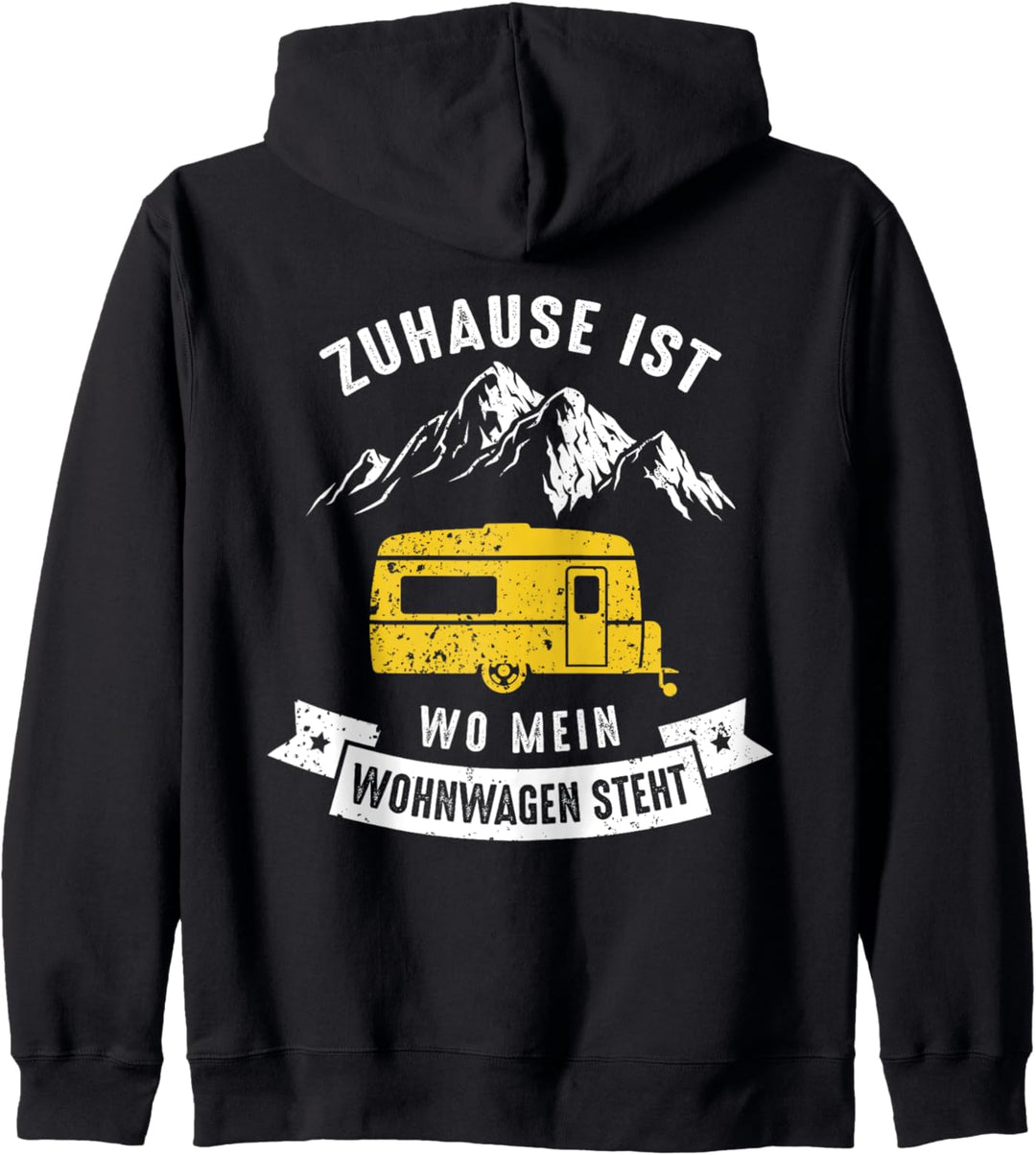 Zuhause ist wo mein Wohnwagen steht - Camping Van Reisemobil Kapuzenjacke