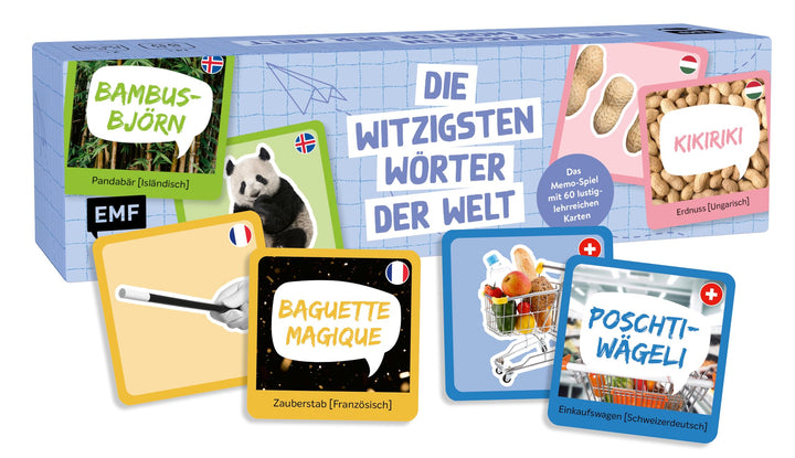 Memo-Spiel: Die witzigsten Wörter der Welt: Lustiges und lehrreiches Spiel für Sprachverliebte und R
