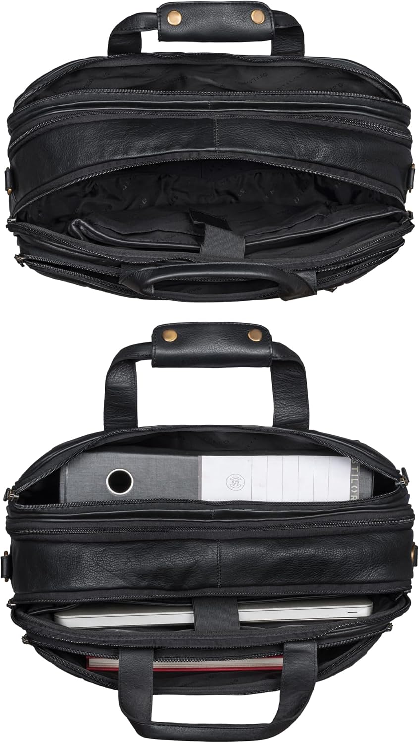 STILORD Knut Moderne Aktentasche Leder im Vintage Design Bürotasche Damen Office Bag Männer Aktentas