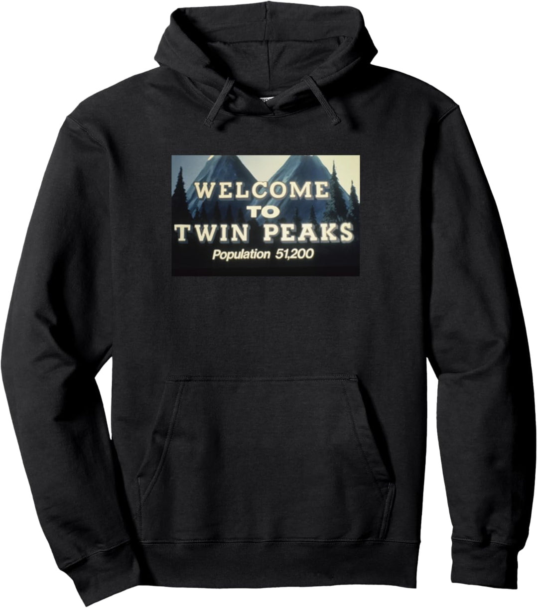 Twin Peaks Welcome To Twin Peaks Population Sign Pullover Hoodie