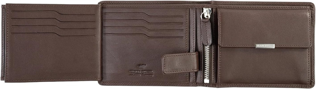 BRAUN BÜFFEL Herren Geldbörse aus echtem Leder Golf 2.0 - Portemonnaie für Männer - 8 Kartenfächer +