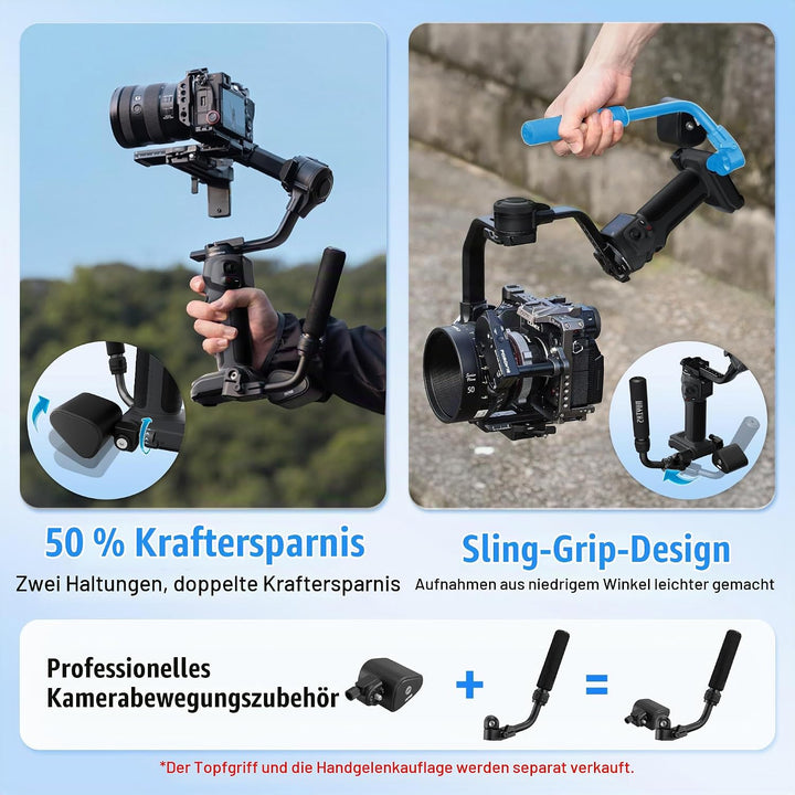 ZHIYUN CINEPEER Crane 4E Gimbal für DSLR-und Spiegellose Kamera, 3-Achsen Stabilisator Gimbal, Leich