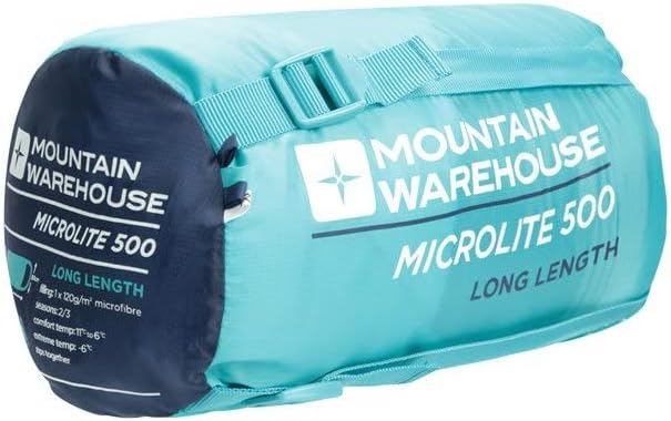 Mountain Warehouse Microlite 500 Mummy Mid Season Schlafsack - 2-3 Jahreszeiten, 14cm x 35cm wenn ge