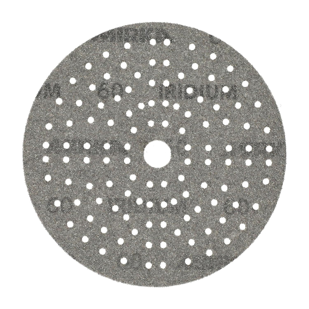 Mirka Iridium Premium-Schleifpapier Ø 150mm Klett 121-Loch, Korn 60, 50 Stk/Zum Schleifen von Lack,