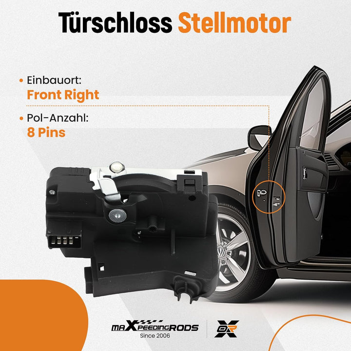 maXpeedingrods Türschloss Vorne Links mit Zentralverriegelung für Opel Corsa C Meriva Auto Türschlos