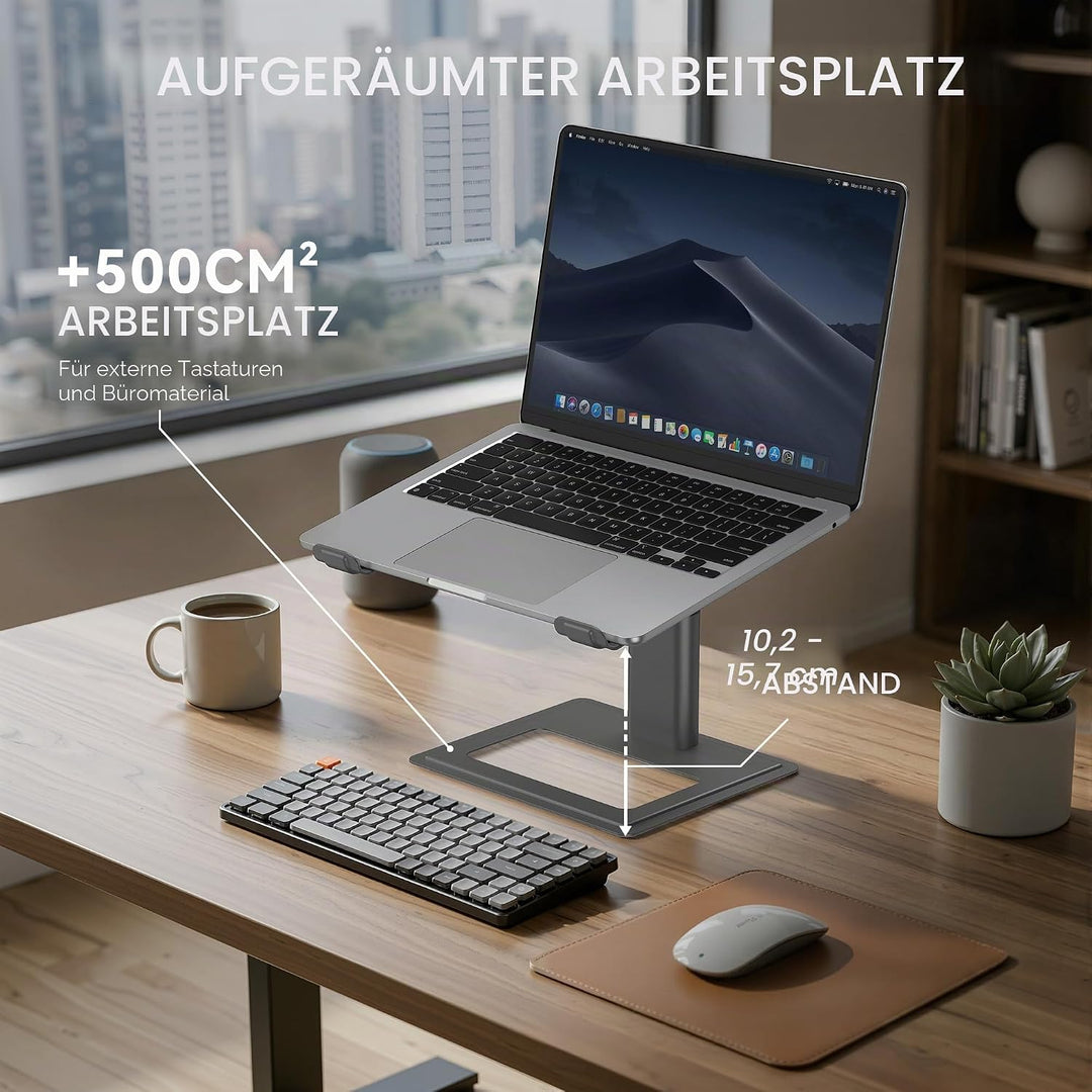 SOUNDANCE Laptop-Ständer für Schreibtisch, verstellbar, ergonomischer Laptop-Ständer für den Schreib