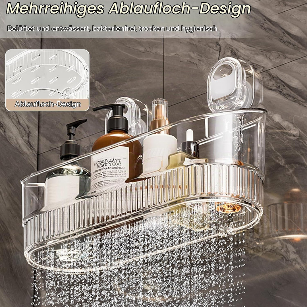 Duschablage Ohne Bohren, Bad Regal Hängend, Badezimmer Organizer, Wandregal, Aufbewahrungsregal, Dus