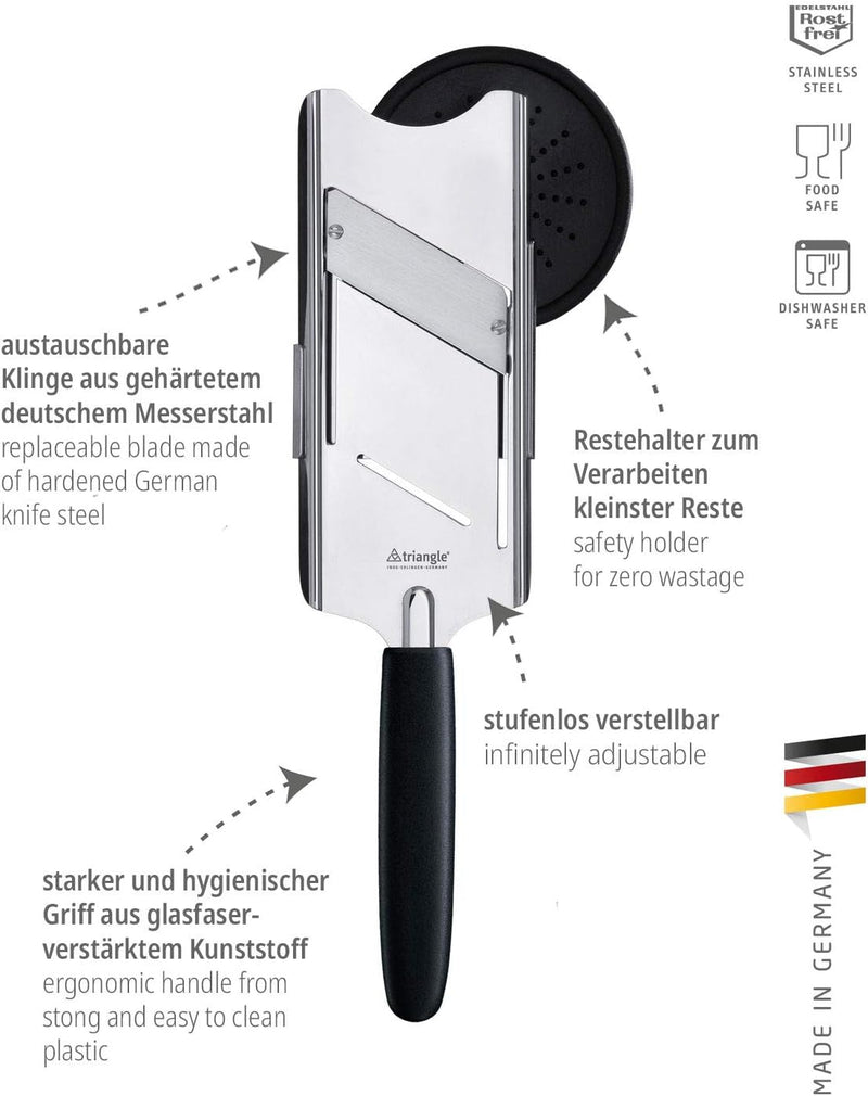 Triangle 10 141 15 02 Feinhobel Trüffelhobel Made in Solingen/Germany professionelle Qualität stufen