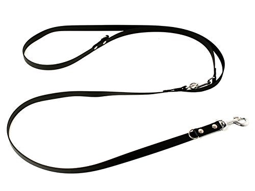 Mystique Biothane verstellbare Leine 19mm schwarz 300cm 300cm schwarz, 300cm schwarz
