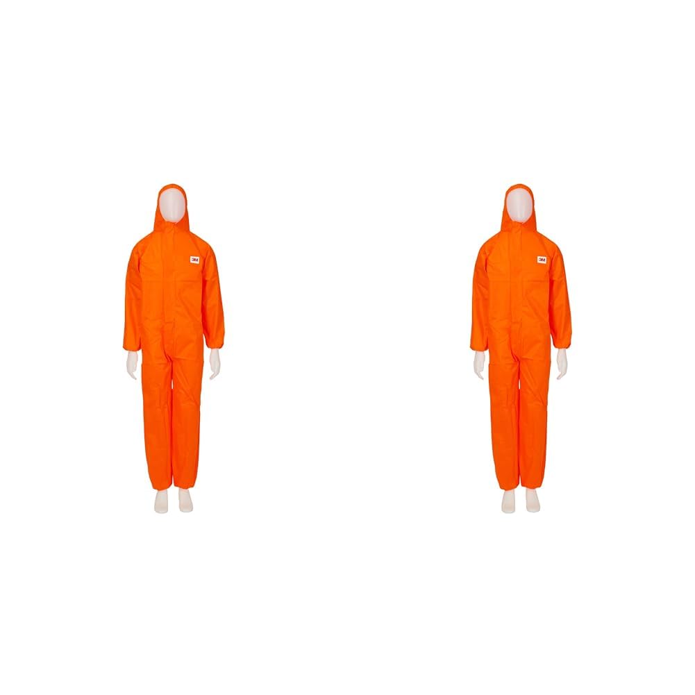 3M 4515 Schutzanzug, Typ 5/6, Grösse S, Orange (Packung mit 2) S (Packung mit 2) Orange, S (Packung