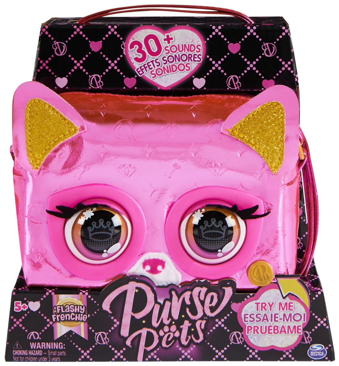Purse Pets, Print Perfect Bamboo Boo, Interactive Pet Toy and Shoulder Bag with Over 30 Sounds and R