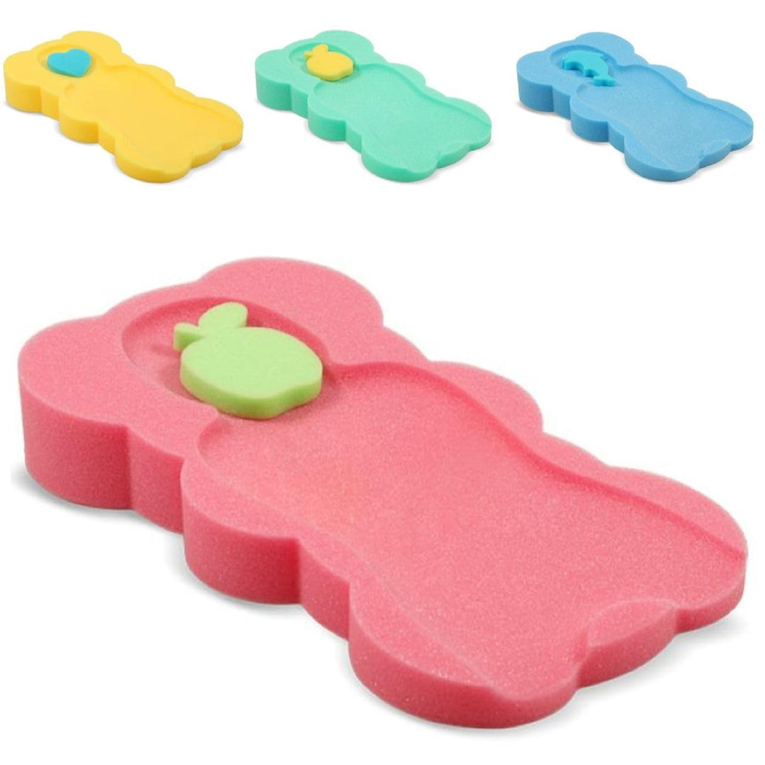 Lorelli Baby Badewanneneinlage, weich, 2 Schwämme, mit verschiedenen Motiven, Farben:rosa, rosa