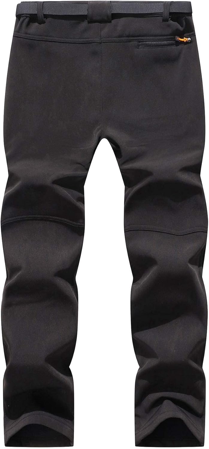 BenBoy Herren Wanderhose Wasserdicht Softshellhose Outdoorhose Winddicht Warm Gefüttert Skihose Snow