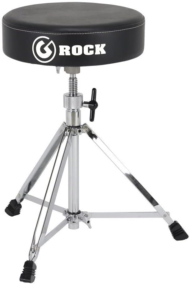 Gibraltar Schlagzeughocker, Drumhocker Rock Hardware Series, RK108 (Durchmesser: 33cm, Vinyl Sitzflä