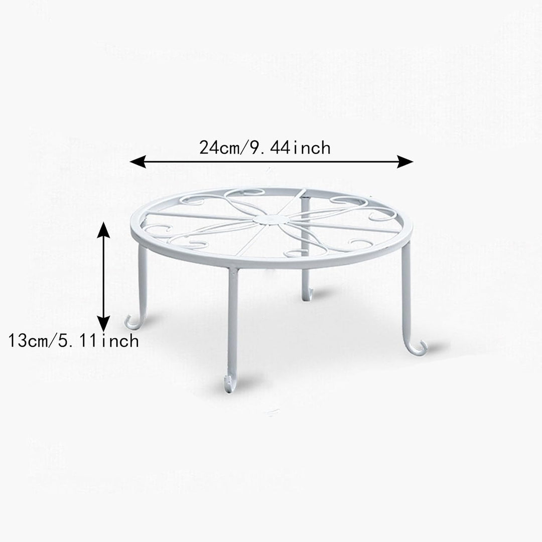 2 Stücke Blumentopfhalter Metall, Blumenhocker Pflanzenständer, Metall Blumenständer Deko, Geeignet