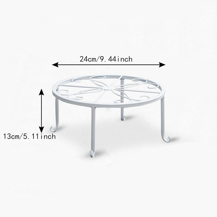 2 Stücke Blumentopfhalter Metall, Blumenhocker Pflanzenständer, Metall Blumenständer Deko, Geeignet