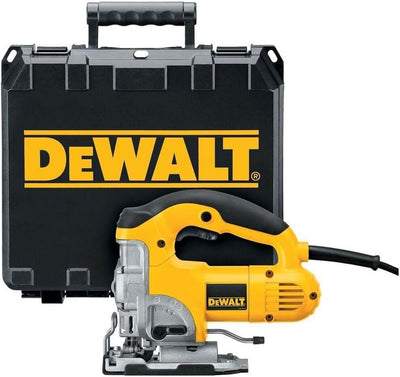 Dewalt DW331K-QS DW331K-QS-Sierra de Calar 701W empuñadura cerrada, 701 W, 230 V, Gelb, Others Stich