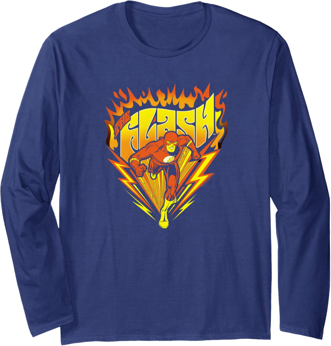 The Flash Blazing Speed Black Langarmshirt