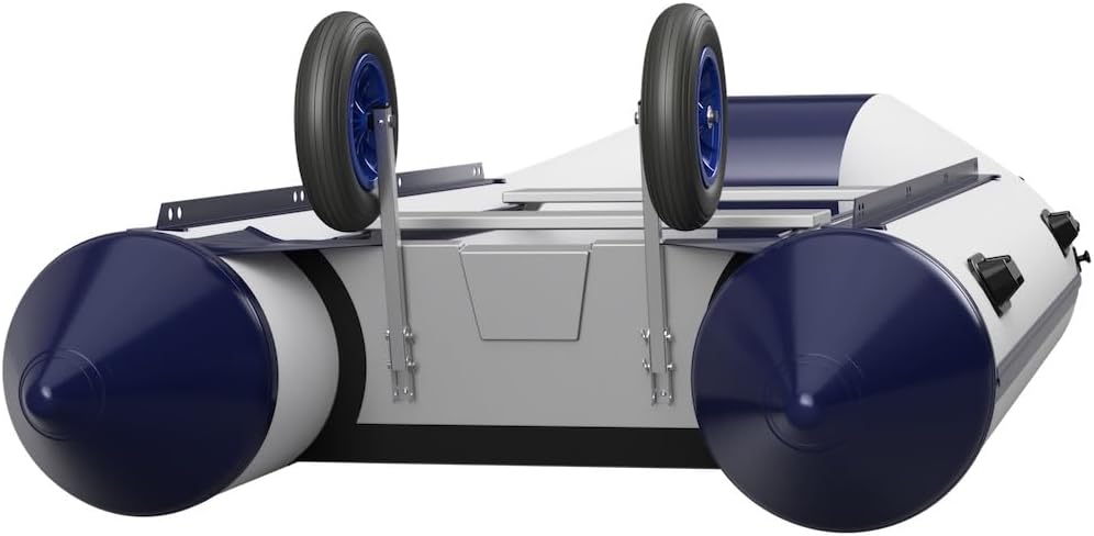 SUPROD Heckräder Slipräder Schlauchbooträder Transporträder klappbar Edelstahl ET350 schwarz/blau, s
