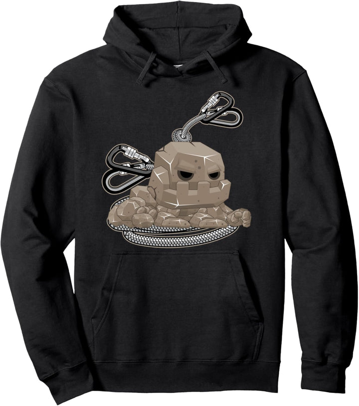 Carabimer Klettern Bouldering Alpinist Kletterstein Pullover Hoodie