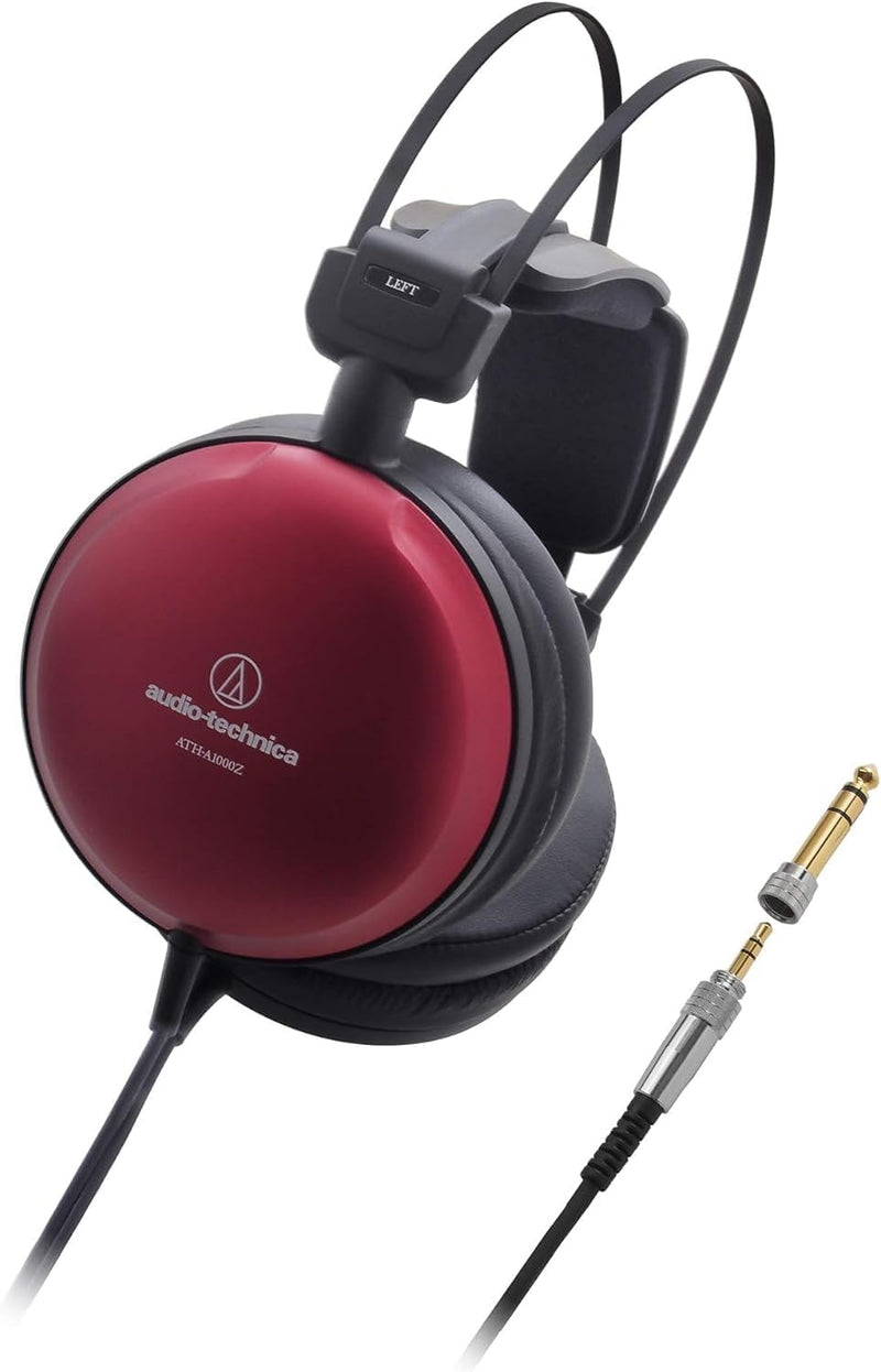 Audio-Technica A1000Z Geschlossener Hi-Fi-Kopfhörer Rot Metallic Geschlossener HiFi-Kopfhörer, Gesch