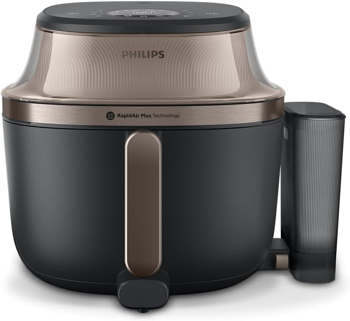 Philips Steam Airfryer 5000 Series Heissluftfritteuse mit Dampfgar-Funktion, Steam, Airfry, SteamFry