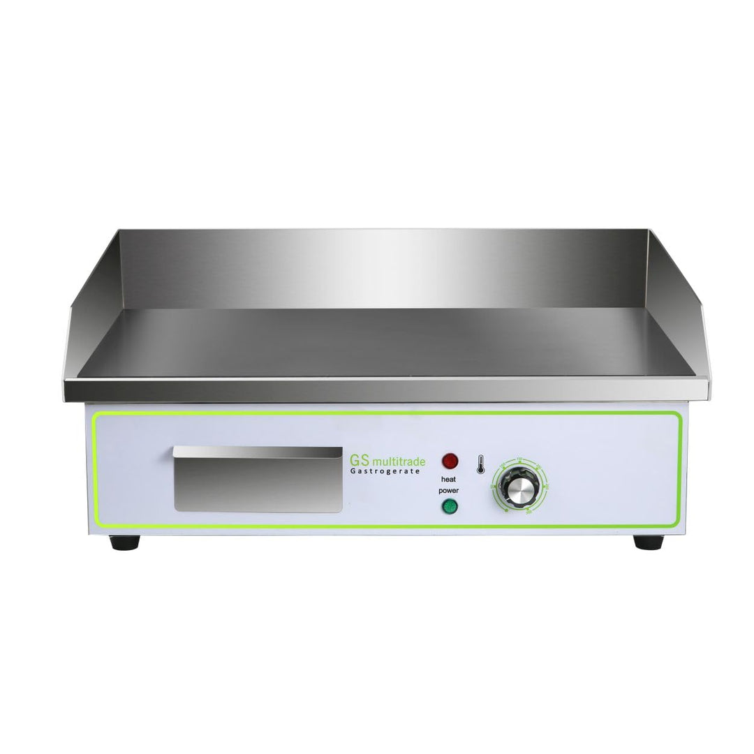 Grillplatte Elektrogrill, GS Multitrade für gleichmässig gegrilltes Fleisch. Aus Edelstahl mit glatt