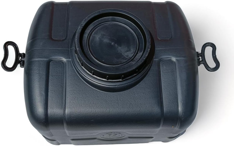 Varile Nutzwassertank inkl.1/2 Zoll Anschluss, Schraubdeckel für Camping und Keller Schwarz 85 L, 85