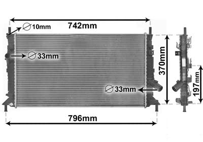 VAN WEZEL 18002369 Kühler, Motorkühlung