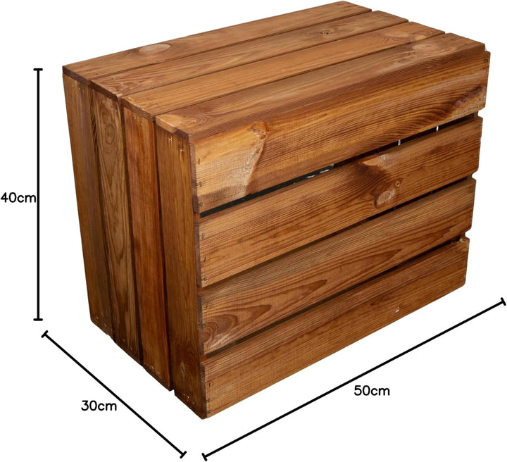 Kistenkolli Altes Land Holzkiste Ocker Schuhablage Schuhständer DIY Upcycling Regalbau Schuhaufbewah