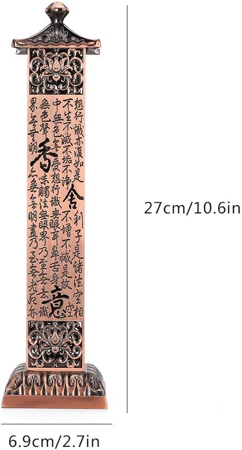 Garosa Vertikale Herz Sutra Weihrauchhalter Brenner Weihrauch Sticks Brenner Halter Aschefänger für