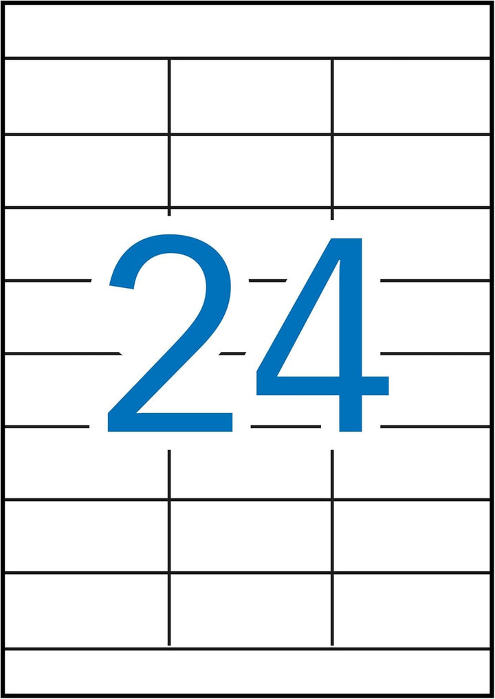 APLI 12966 Wetterfeste Etiketten, 64,6 x 33,8 mm, 100 Blatt
