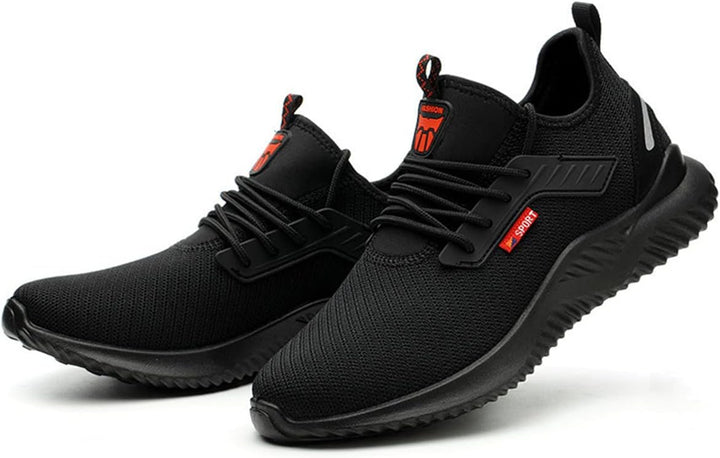 Calish Sicherheitsschuhe Herren Damen Arbeitsschuhe Leicht Stahlkappenschuhe Sportlich rutschfeste A